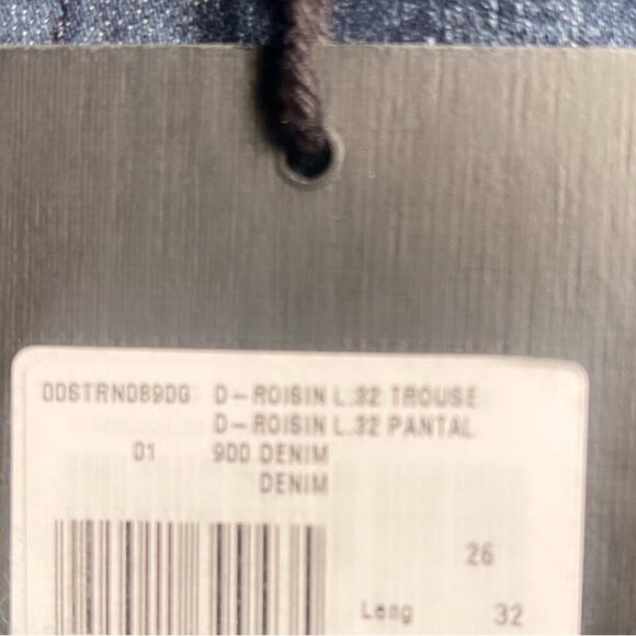 NWT Diesel D-Roisin Super Skinny Dark wash Trendy Style 5 pocket denim Jean 26 - Picture 3 of 5